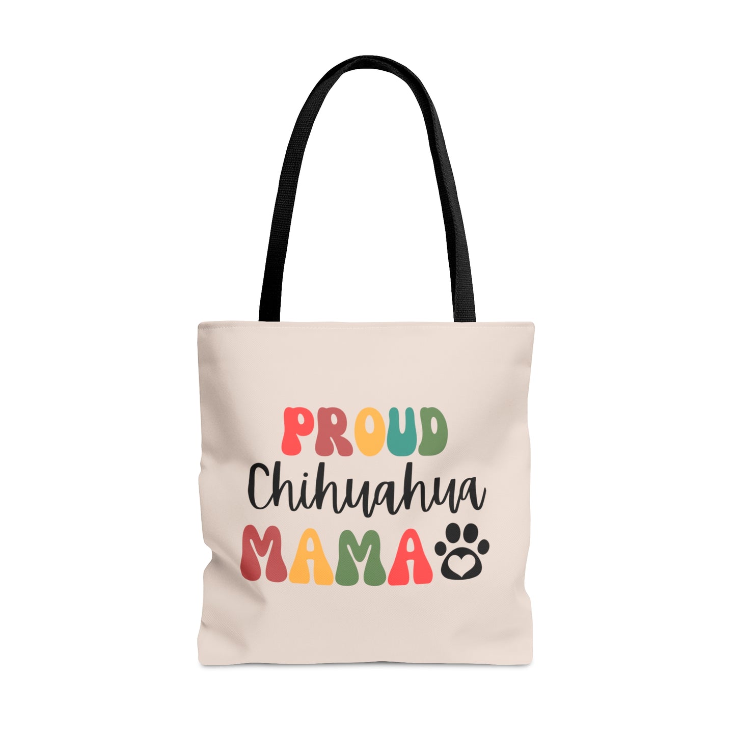 Custom Breed Proud Mama Tote Bag  Retro Style