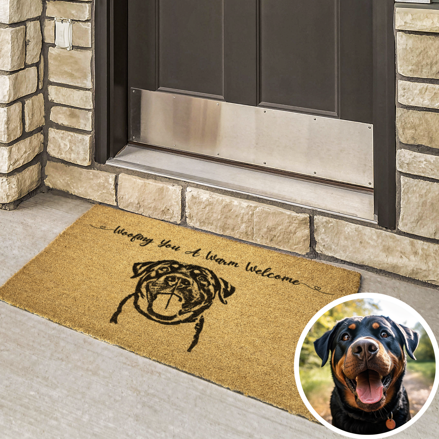 Custom Pet Doormat Woofing you a Warm Welcome Home With Ink